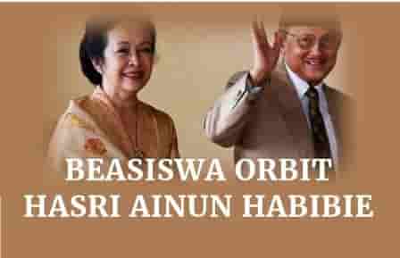 Beasiswa Orbit Hasri Ainun Habibie untuk Pelajar SMP, SMA dan Mahasiswa