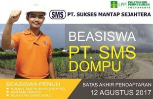 Beasiswa Penuh D3 di Politeknik LPP Yogyakarta oleh PT. SMS Dompu
