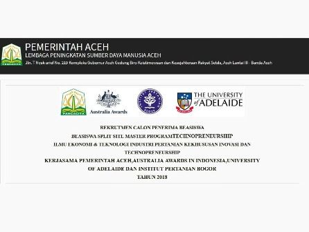 Beasiswa S2 Gelar Ganda Di University Of Adelaide Dan Ipb • Indbeasiswa