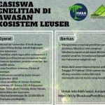 Beasiswa Penelitian S1 bagi Mahasiswa Aceh dari HAkA dan FKL Beasiswa S1
