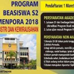 Beasiswa UNDIP Program S2 oleh KEMENPORA Tahun 2018 Beasiswa S2