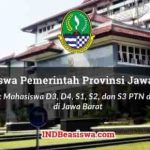BEASISWA PEMPROV JABAR untuk Mahasiswa D3, D4, S1, S2 dan S3 Jawa Barat Beasiswa Dalam Negeri
