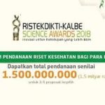 Pendanaan Penelitian Ristekdikti-Kalbe Science Awards 2018 untuk Peneliti Indonesia Penelitian