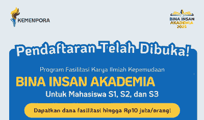 Bantuan Dana Penelitian Tugas Akhir dari Kemenpora