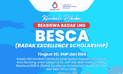 Beasiswa Pelajar Bontang BESCA dari Badak LNG
