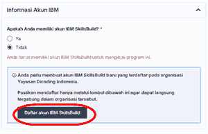 Informasi Akun IBM