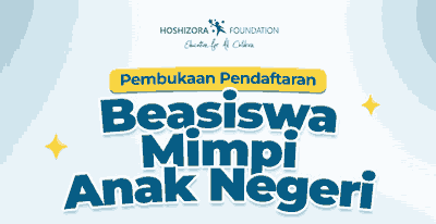 Beasiswa Mimpi Anak Negeri untuk Pelajar SD, SMP dan SMA