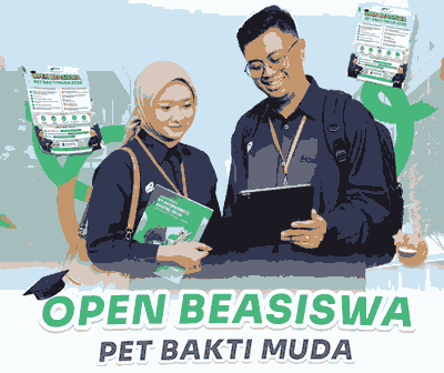 Beasiswa PET Bakti Muda untuk Mahasiswa S1 Semester 5 dan 7