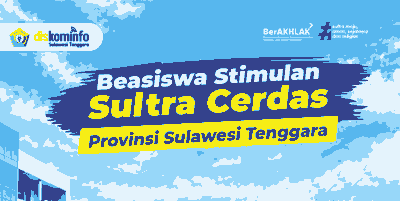 Beasiswa Stimulan Sultra Cerdas 2026 untuk Mahasiswa D4, S1, S2 dan S3